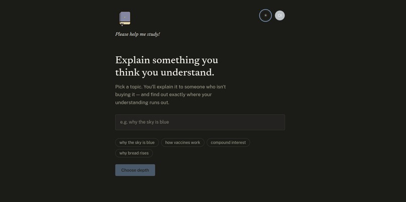 pleasehelpme.study – screenshot 2