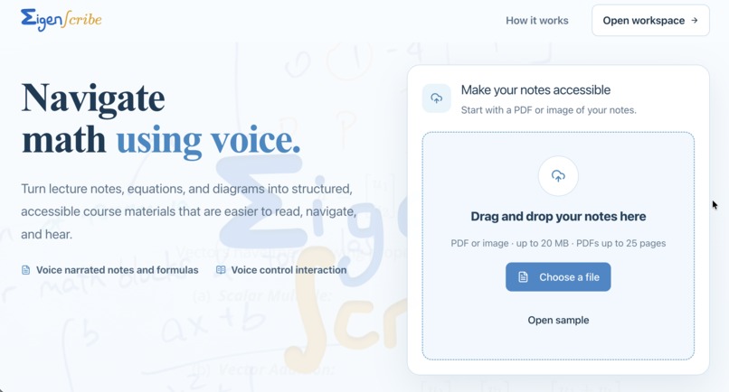 EigenScribe – screenshot 1
