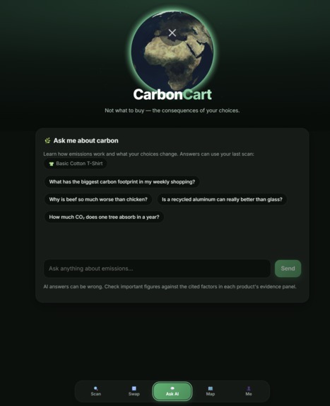 CarbonCart – screenshot 3
