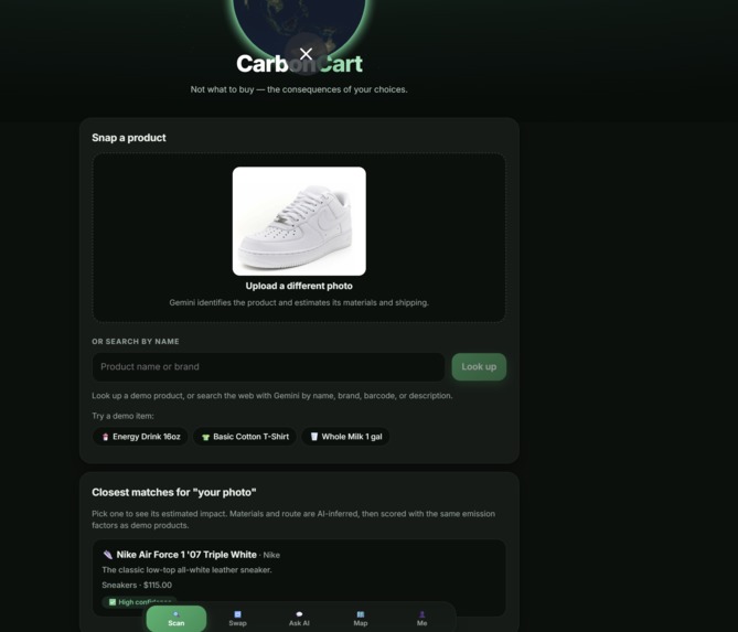 CarbonCart – screenshot 5