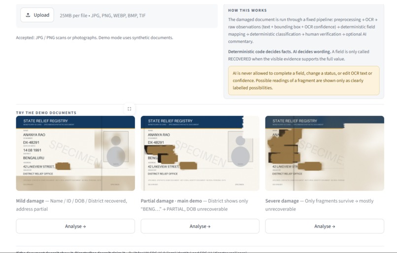 DisasterDoc – screenshot 1
