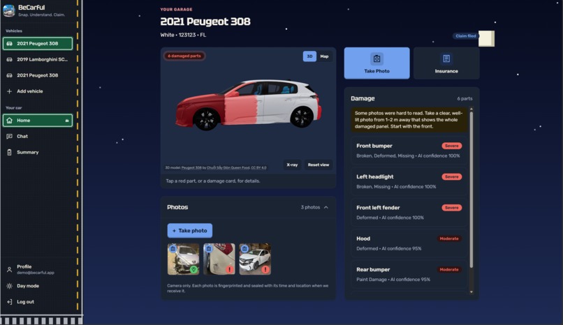 BeCarful – screenshot 1