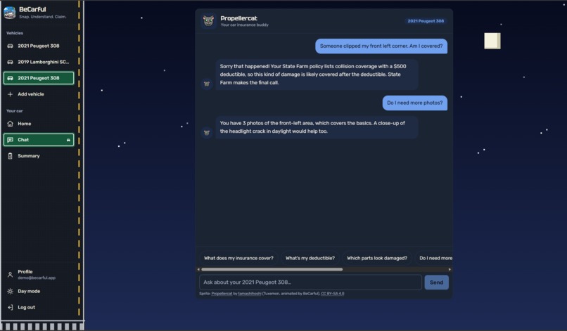 BeCarful – screenshot 2
