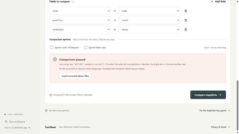TwinSheet – screenshot 1