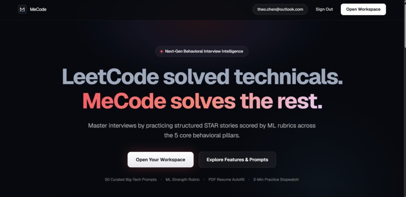 MeCode – screenshot 1