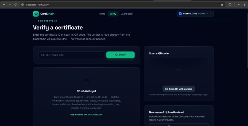 CertiChain – screenshot 5
