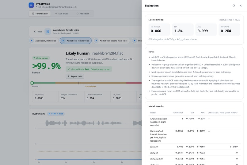 ProofVoice – screenshot 1