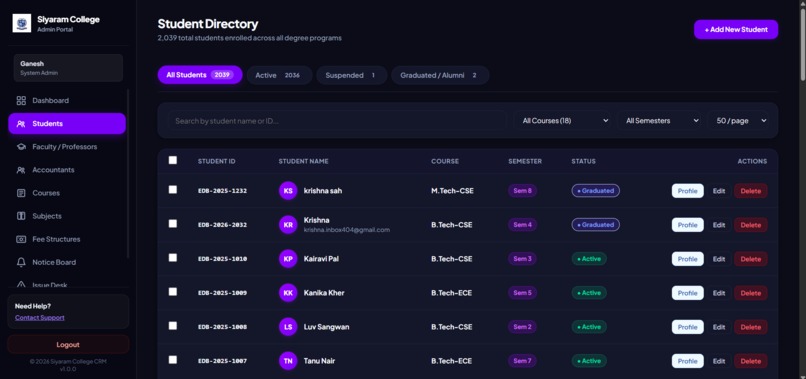 College-Relationship-Management – screenshot 11