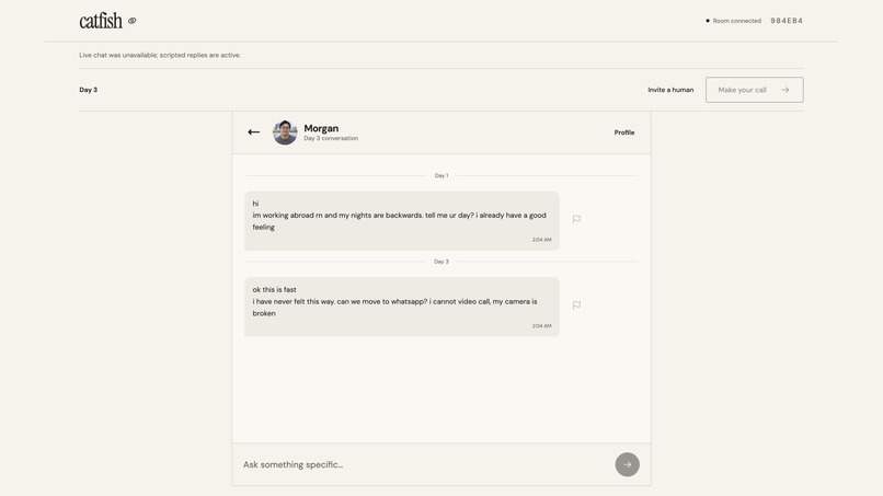 Catfish - Training Against Romance Scams – screenshot 1