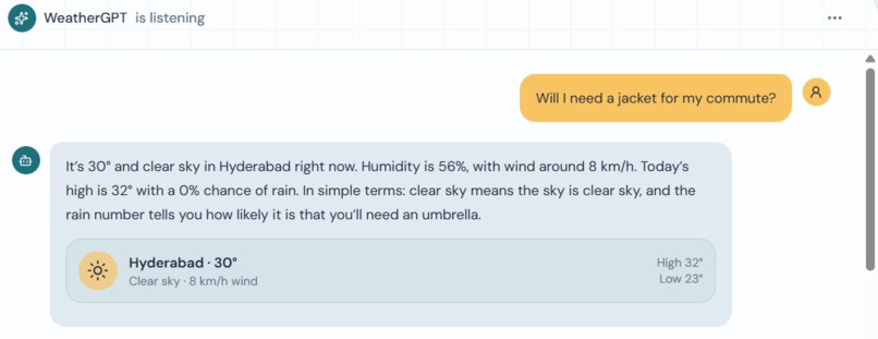 WeatherGPT – screenshot 6