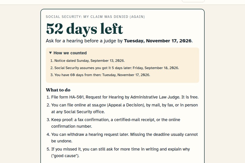 Deadline Decoder – screenshot 1
