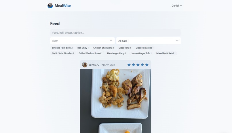 MealWise – screenshot 2