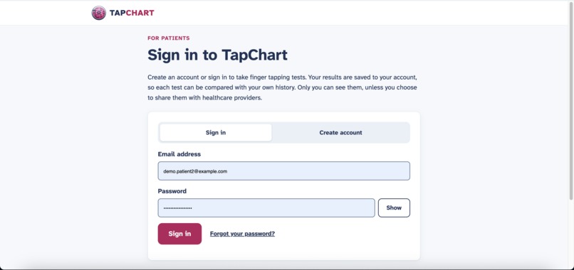 TapChart – screenshot 2