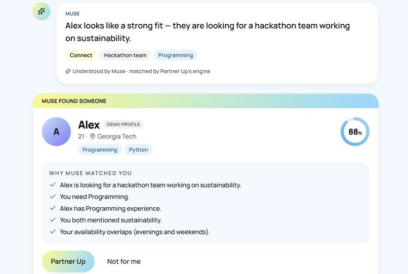 Partner Up AI – screenshot 7