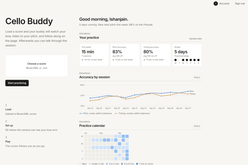 Cello Buddy – screenshot 1