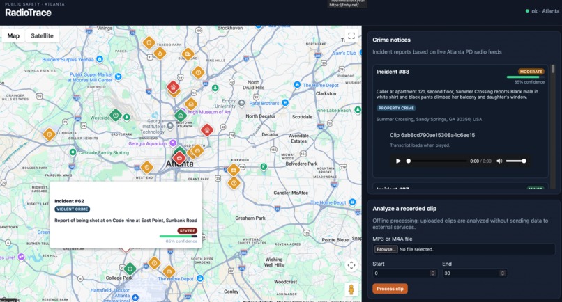 RadioTrace – screenshot 1