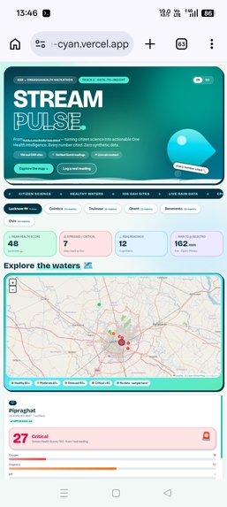 StreamPulse — One Health Stream Intelligence – screenshot 1