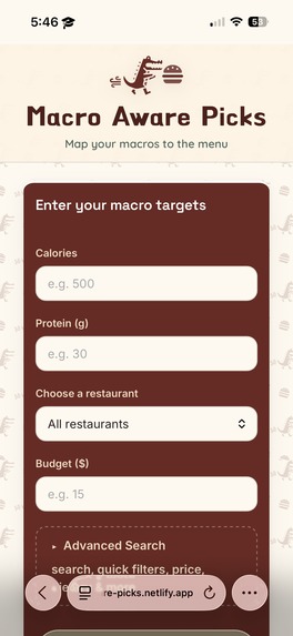 Macro Aware Picks – screenshot 6