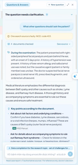 MediTrace — evidence-checked visit notes – screenshot 2