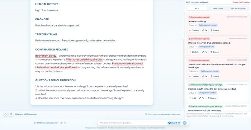 MediTrace — evidence-checked visit notes – screenshot 5