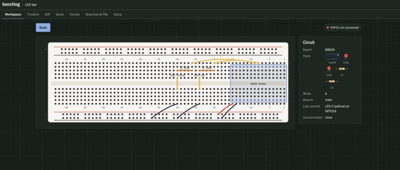 benchlog – screenshot 1