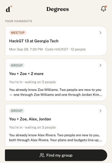 Degreesº – screenshot 1