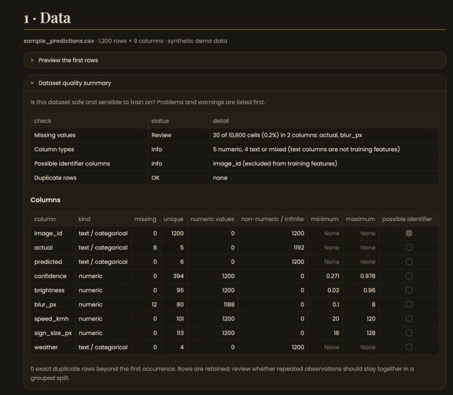 Model Failure Atlas – screenshot 2