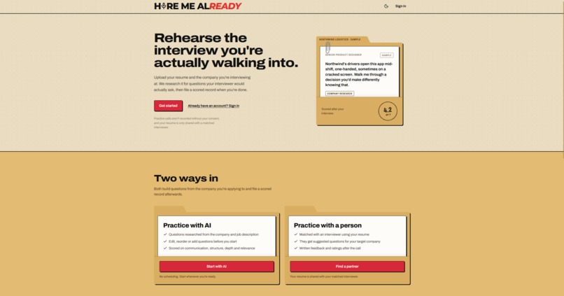 HireMeAlready – screenshot 1