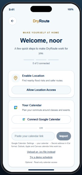 DryRoute – screenshot 2