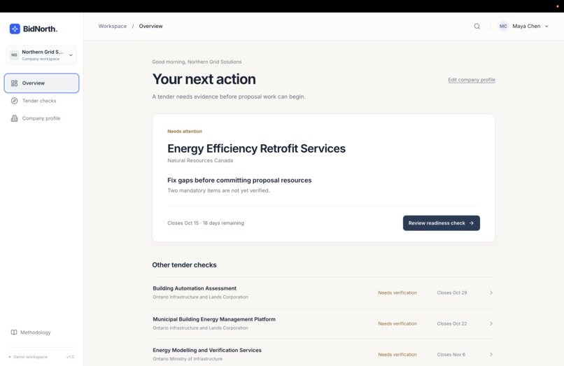 BidNorth – screenshot 2