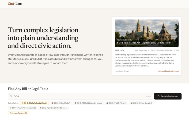 Civic Lens – screenshot 1