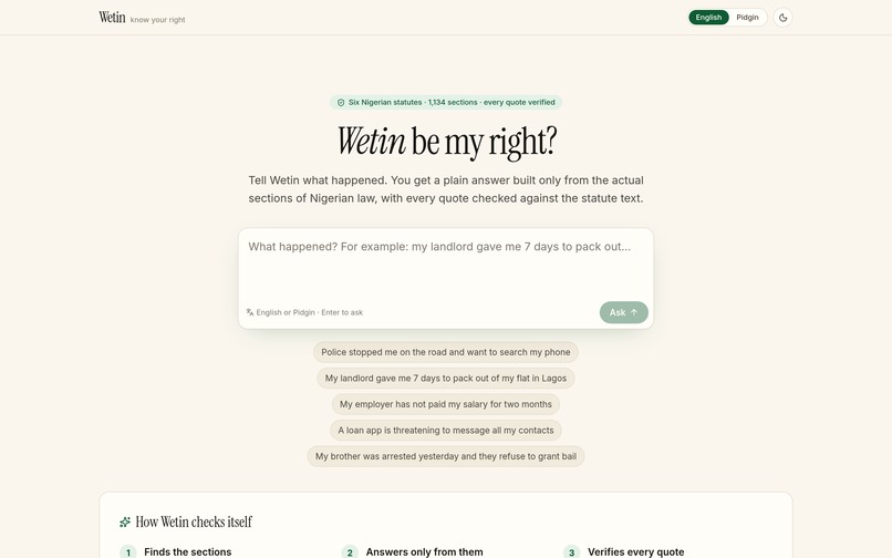 Wetin – screenshot 1
