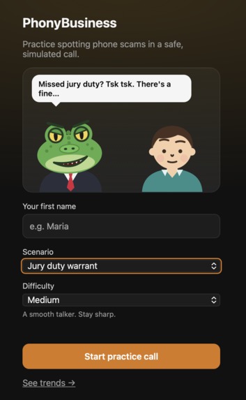 PhonyBusiness – screenshot 2