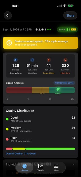 PadelWatch – screenshot 2