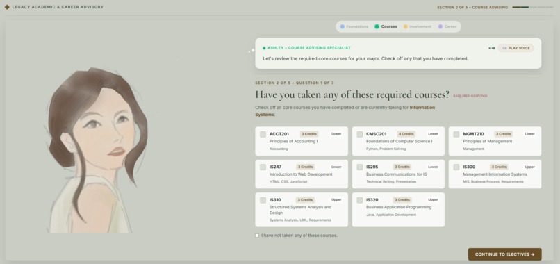 Legacy Academic & Career Advisory – screenshot 2