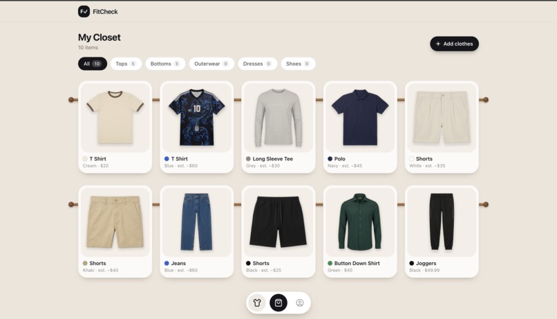 FitCheck – screenshot 2