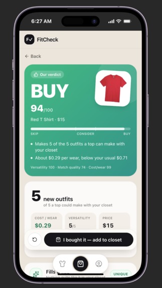 FitCheck – screenshot 4
