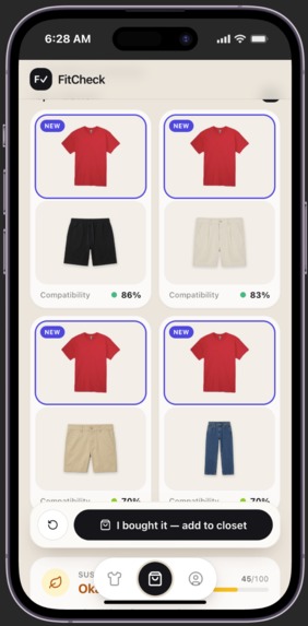 FitCheck – screenshot 5