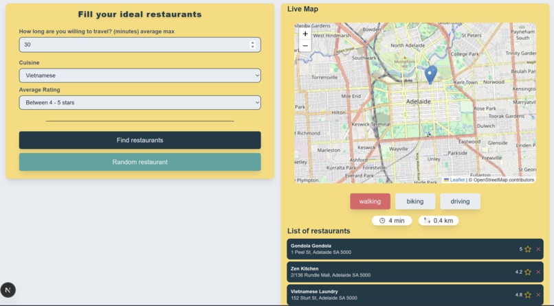 WhereWeEat – screenshot 2