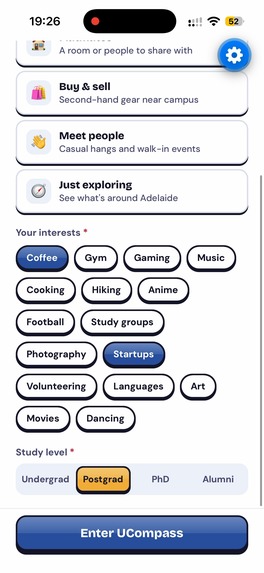 UCompass : Find Your People, Find Your Place – screenshot 4