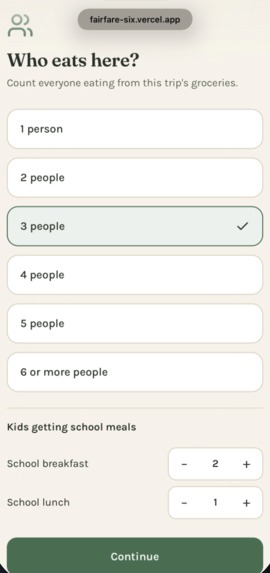 FairFare – screenshot 1