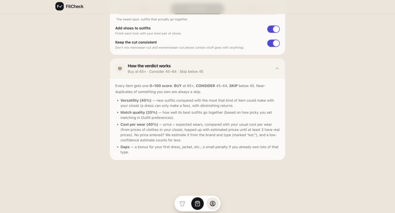 FitCheck – screenshot 10