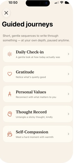 AI Journal & Diary: Unfold – screenshot 1