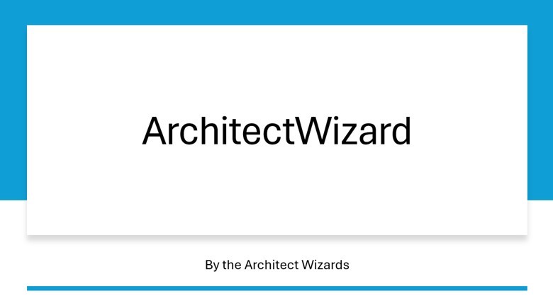 ArchitectWizard – screenshot 1