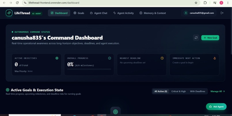 LifeThread — Persistent AI Goal Agent – screenshot 3