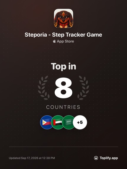 Steporia - Step Tracker Game – screenshot 3