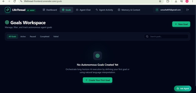 LifeThread — Persistent AI Goal Agent – screenshot 4