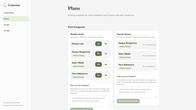Convene – screenshot 2