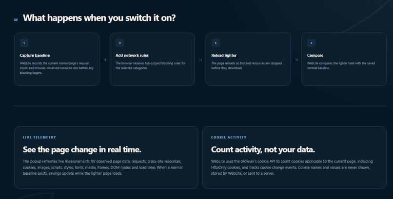WebLITE – screenshot 2