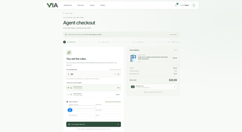 VIA – screenshot 2